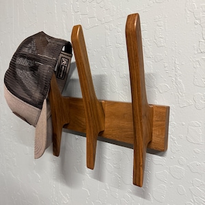 Wooden Towel Rack – Wall Mounted Oak or Walnut Hooks | Bathroom Peg Rail | Solid Wood Coat Hanger Organizer, solid wood coat rack decor