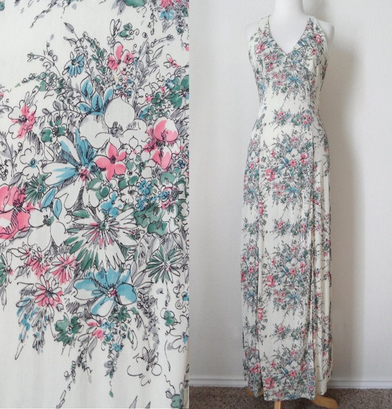 halter maxi sundress