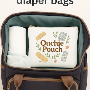 Ouchie Pouch – First Aid Essentials Bag | Kids Travel Pouch | Bandage Bag | Emergency Kit Bag | Cute Medical Organizer