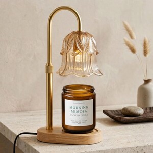 Candle Warmer Lamp & Wickless Candle Gift Set, Adjustable Dimmable Candle Lamp, Flameless Candle Warmer, Housewarming Gift, Xmas Gift