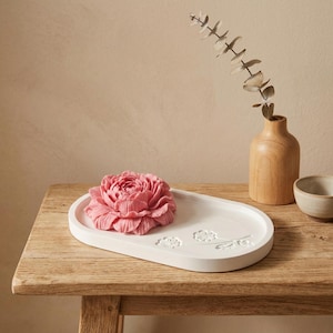 Peony Aroma Stone Diffuser Gift Set, Essential Oil Passive Diffuser, Flower Home Decor, Gift for Mom, Sister, Birthday or Mother's Day