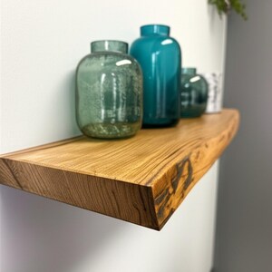 Live Edge Rustic Floating Wall Shelf - Walnut Floating Shelves - Rustic Shelf - Kitchen Shelves - Floating Shelves - Custom wood shelves,
