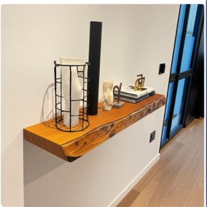 Elegant Live Edge Walnut Shelves - Floatig Shelves - Farmhouse Shelf - Wood Nursery Shelves - Kitchen Shelf - Wall Shelf - Rustic shelves