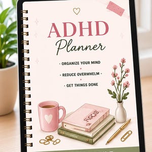 Planificateur TDAH à télécharger et à imprimer - Agenda quotidien et hebdomadaire - Organisateur de fonctions exécutives