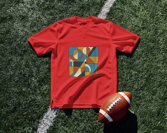 Geometric Abstract Shirt Mid Century Modern Graphic Tee Bauhaus Art Retro Minimalist Gift