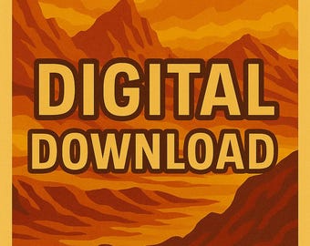 Venus Travel Poster Print – Retro Sci-fi Space Wall Art, Digital