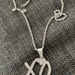 XO Iced Out Pendant Necklace – Hip Hop Bling Chain, Rapper Style Jewelry, Urban Streetwear Gift