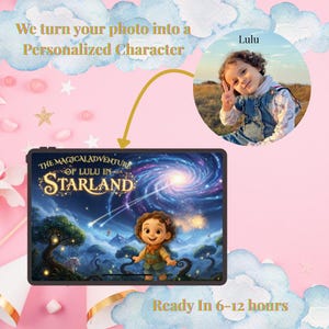 Personalized Children&#39;s Storybook – The Magical Adventure of [Child&#39;s Name] in Starland | Custom Name Book | Digital Story | Gift for Kids