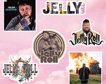 6 Pc Country Music Hip Hop Rap Sticker Pack High Quality Glossy Jelly R Decals For Laptops Mirrors Etc Free Shipping