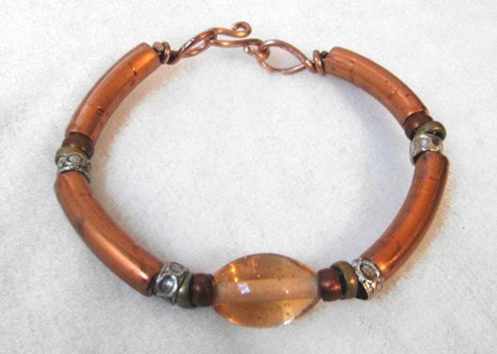 Elegant Copper Tube Bracelet Etsy
