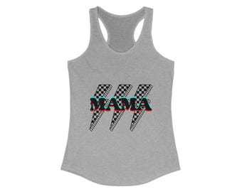 Stylish Mama Racerback Tank: Lightweight Cotton-Blend Activewear
