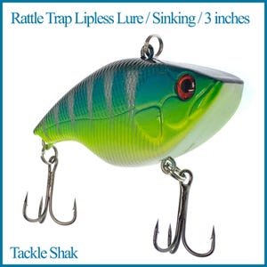 Rattle Trap Lipless Fishing Lure 017, Sinking, 3 inches, Tackle Shak