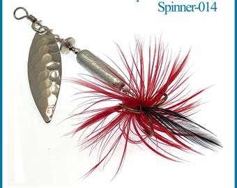 Custom #3 Willowleaf-Aspin Nickel Dressed SpinnerBait, Tackle Shak