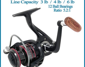 HB1000 Fishing Reel, holds, 3 lb, 4 lb or 6 lb fishing line. Left or Right handed, Tackle Shak