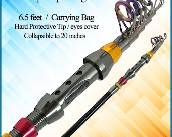 Vintage Penguin Telescopic Fiberglass Fishing Rod DT6500 Spinning Rod 6'6"  New - Etsy