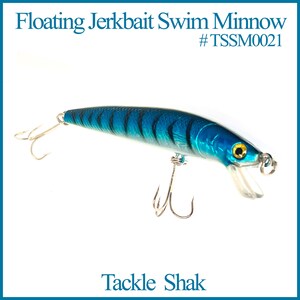 Floating Jerkbait Swim Minnow Lure length 3.5 inches #TSSM0021, Tackle Shak