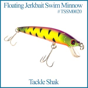 Floating Jerkbait Swim Minnow Lure length 3.5 inches #TSSM0020, Tackle Shak