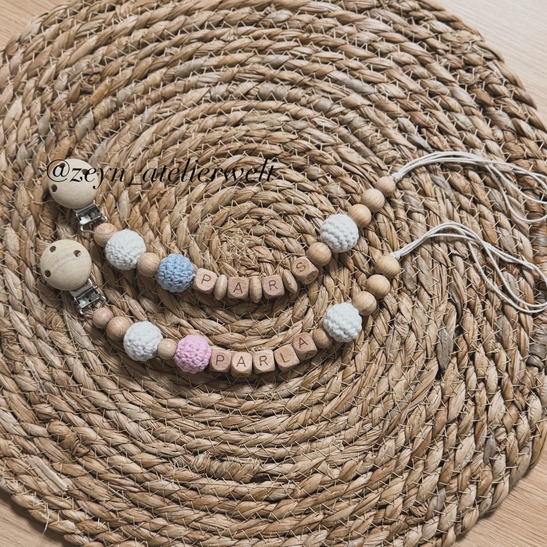 Unique Pacifier Chain Personalized Pacifier Chain With Name – Handmade for Your Baby - Etsy