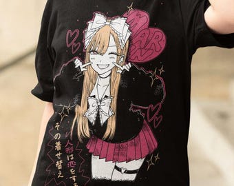 Unisex My Cosplay Darling Anime T-Shirt, Sailor Manga Waifu Graphic Tee Shirt
