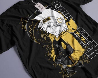 Soul Eater unisex t-Shirt Crona Maka Albarn Black Star Anime Aesthetic Vaporwave Unisex Jersey Short Sleeve Tee