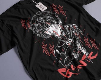 れ*ん様 希少 GANTZ アニメ Tシャツ ヴィンテージ 玄野計 レイカ ユニセックス ガンツ 玄野計 アニメ Tシャツ、マンガオタクシャツ