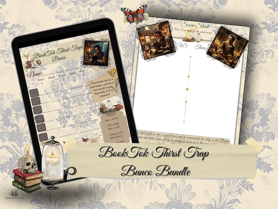 Spicy Book Boyfriend Bunco Game: Thirst Trap Ladies Night (Digital Download