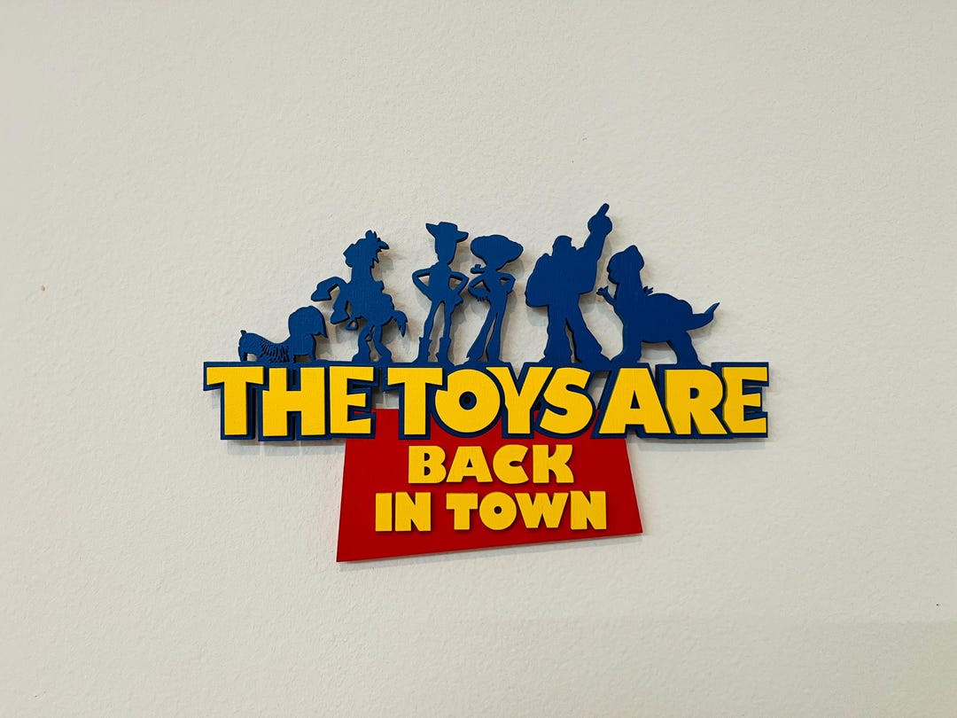 Toy Story Sign for Kids | Wooden Door Plaque for Nursery | Personalized ...