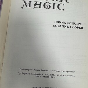 May include: An open book with the title "WINDOW MAGIC" in large, stylized black letters. The authors' names, Donna Schulze and Suzanne Cooper, are below the title. Additional text includes publishing and copyright information.