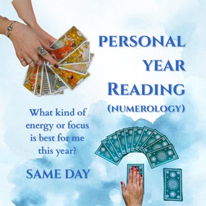 Lectura numerológica personal del año / Descubra la energía, los temas de vida y la orientación de su año según su fecha de nacimiento / Informe personalizado del año venidero