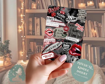 Dark Romance Kindle Insert | Morally Grey Men, Spicy Bookish Decor (Physical Insert)