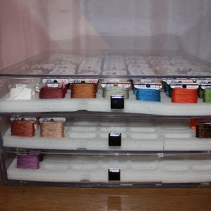 Embroidery Floss Organizer with Foam Inserts