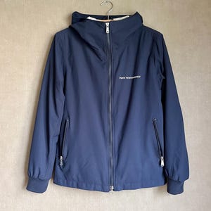 Peak Performance Navy blue windbreaker, softshell size S womens hiking jacket