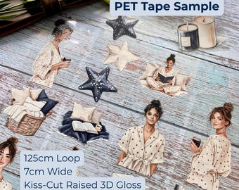 Cosy Evening PET Tape Sample Loop | London Gifties | Home Journaling Tape | Junk Journal Scrapbooking Supply