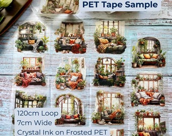 Plant Lover PET Tape Sample Loop | London Gifties | Botanical Journaling Tape | Junk Journal Scrapbooking Supply