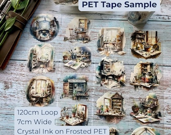 Artist Studio PET Tape Sample Loop | London Gifties | Creative Journaling Tape | Junk Journal Scrapbooking Supply