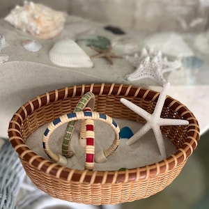 1/4&quot; Nantucket Cuff Bracelet- 3 over 3 weave- various colors and sizes