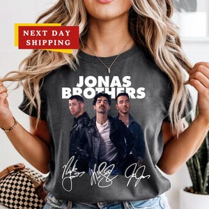 Comfort Colors® Jonas Brothers Shirt, Jonas Brother Merch, Retro Jonas Brothers Tour Shirt, Jonas Retro 90&#39;s, Jonas Brother Unisex T-shirt