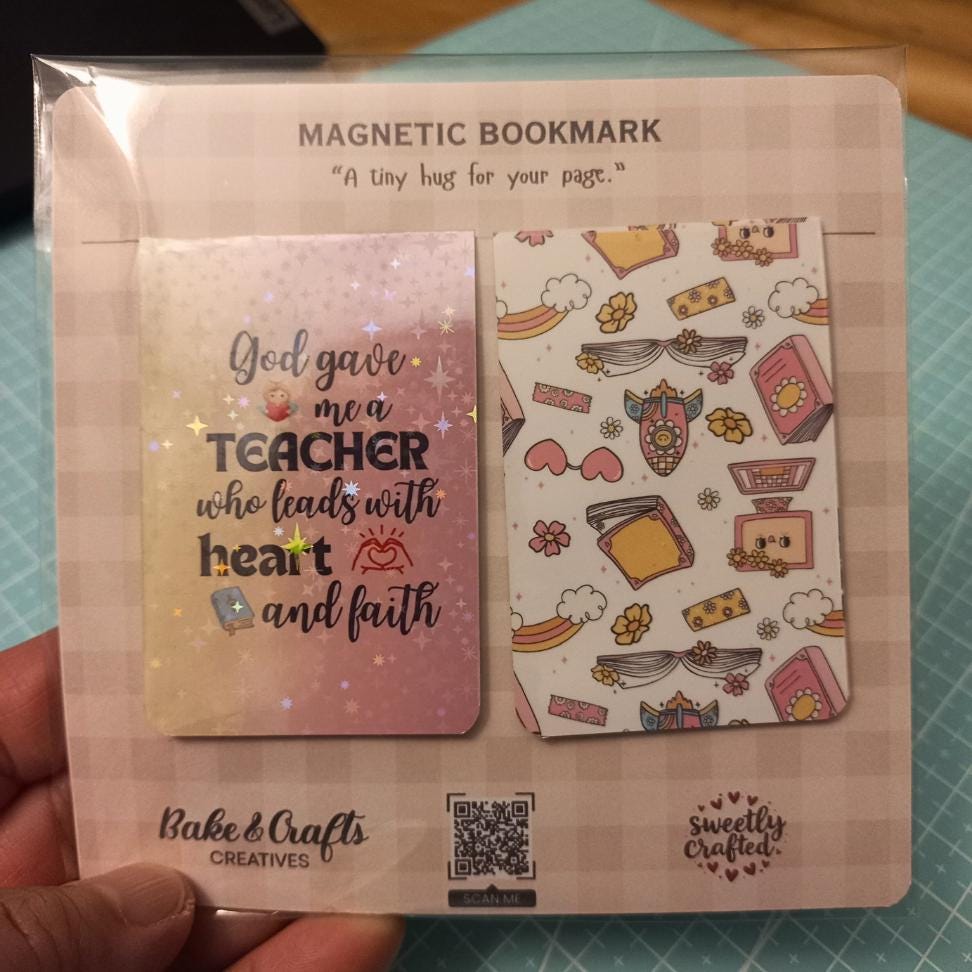 Printable Magnetic Bookmark Templates | DIY Teacher Gift | Ready-to ...