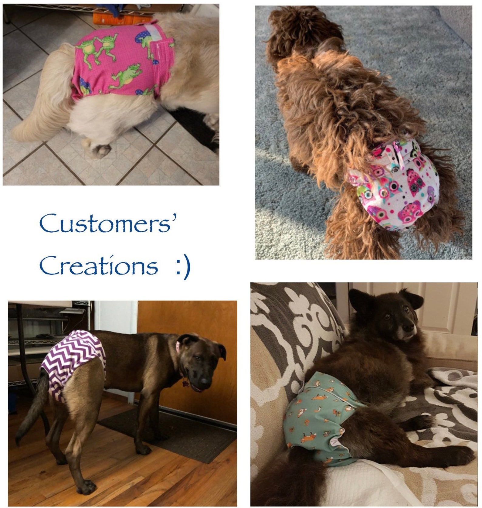 Sew a Dog Diaper Sewing Pattern Epattern Pdf File Make Your Own Diapers ...
