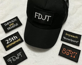 FDJT themed 3” x 2” patch with optional velcro back for pull-patch hats (hat not included) , backpacks, gifts