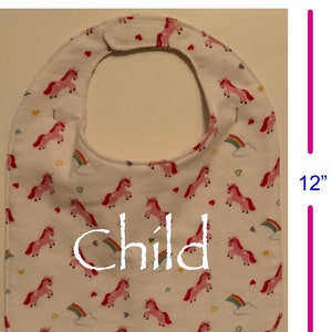 SEW an Adult or Child bib with optional crumb catcher pocket pdf digital pattern zdjęcie 2