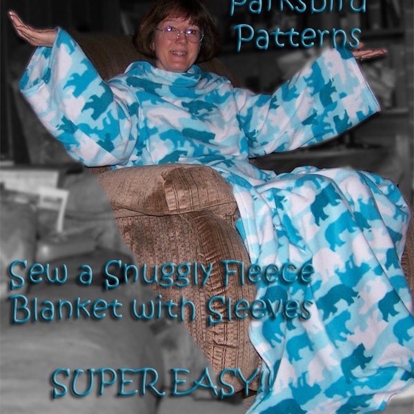 Sew your own SNUGGIE (Adult, Child & Toddler Sizes) ePattern PDF file