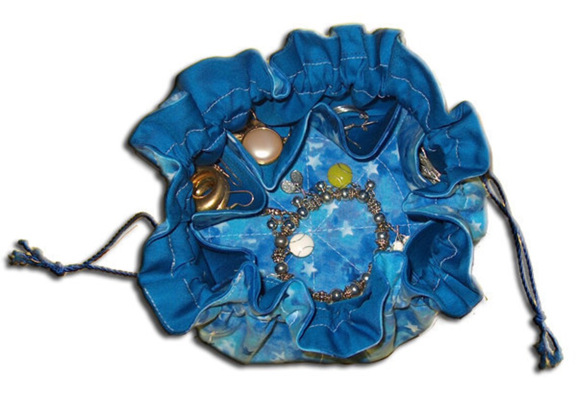 Sew Your Own Travel Jewelry Bag Sewing Pattern Epattern Etsy