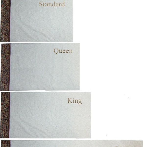 Sew your own Pillowcase in 5 sizes (from Travel size to Body Pillow size) ePattern PDF file