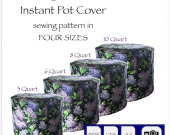 SEW an Instant Pot Cover PDF sewing pattern including 4 sizes - projector file included
