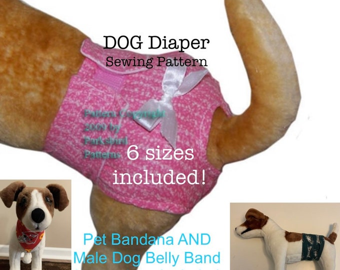 Dog Diaper Pattern Bundle All Sizes Sewing Pattern Dog Etsy
