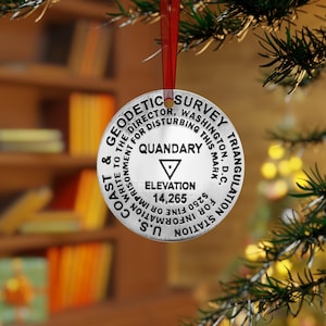 Personalized Colorado 14er Summit Ornament: Hiker Gift, Summit Marker