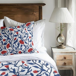 William Morris Art Nouveau Duvet Cover: Vintage Floral Block Print Bedding