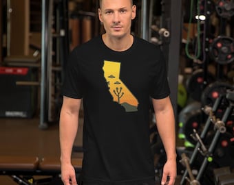 Camiseta retro OVNI de California: Serie OVNI estatal vintage
