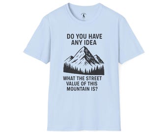 Camiseta unisex de estilo suave con la frase "Mejor muerto" en la montaña de esquí, ideal para amantes del cine. Camiseta gráfica divertida, estilo vintage de películas, camiseta retro de los 80.